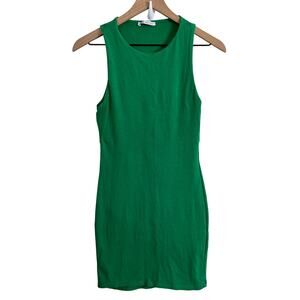 Elegant Green Sleeveless Dress